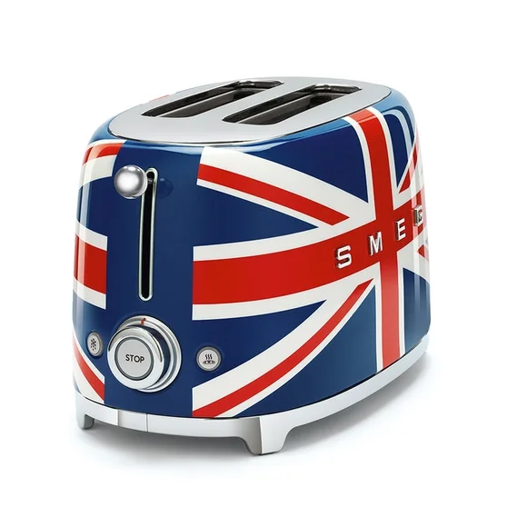 NIB SMEG Union Jack 2-Slice Toaster - Red, White, and Blue - Picture 3 of 8